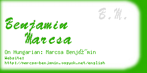 benjamin marcsa business card